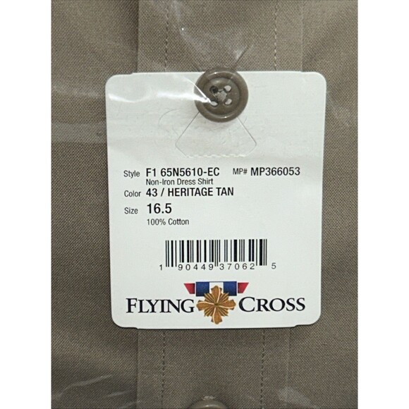 Flying Cross Male Enlisted Military Short Sleeve Dress Shirt Size 16.5 - Picture 2 of 4
